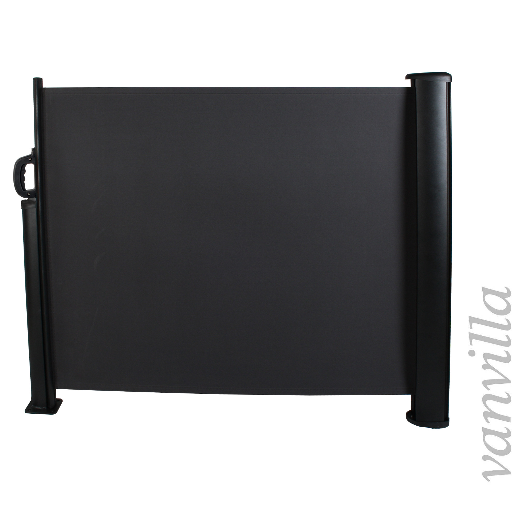 Vanvilla Seitenmarkise 180x300 Cm – Ausziehbarer Sichtschutz Für Terrasse & Balkon, Grau/beige